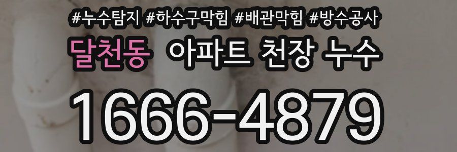 달천동 아파트 천장 누수