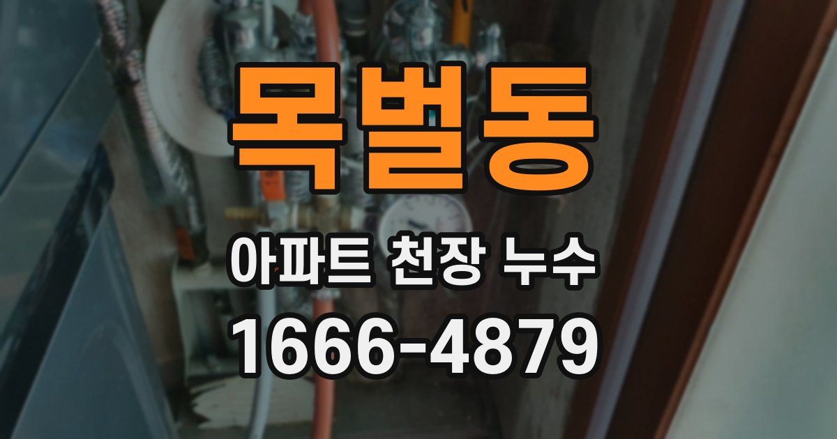 목벌동 아파트 천장 누수