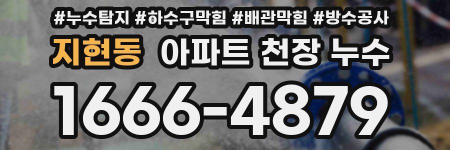 지현동 아파트 천장 누수