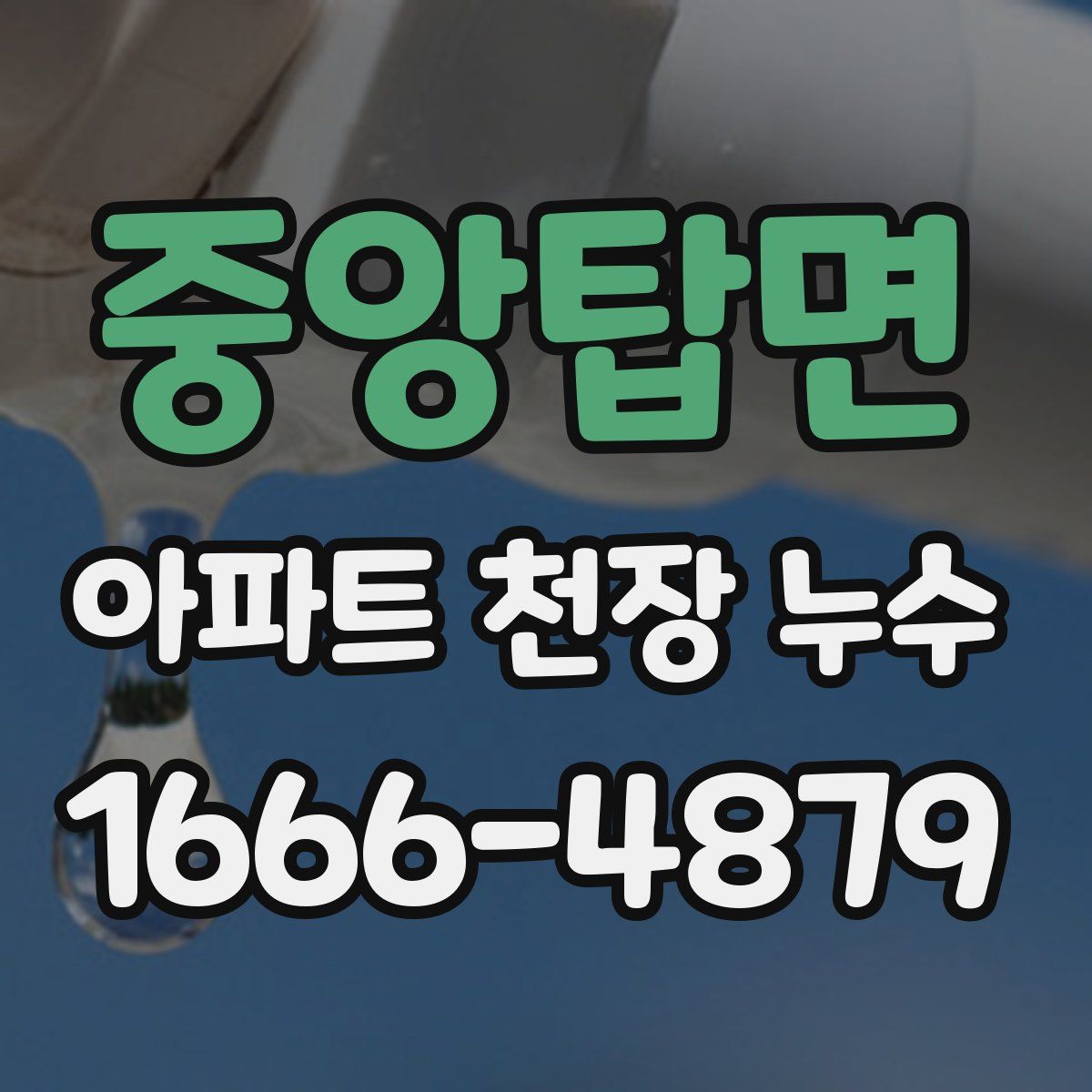 중앙탑면 아파트 천장 누수
