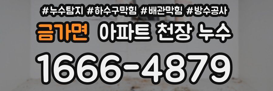 금가면 아파트 천장 누수