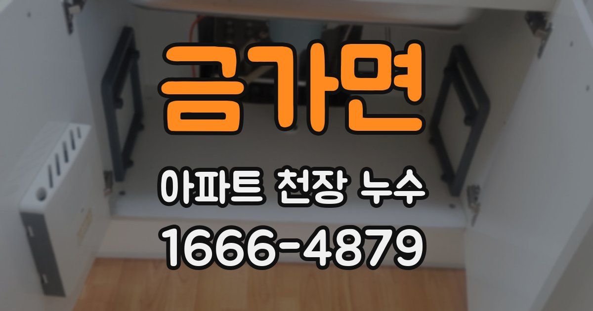 금가면 아파트 천장 누수