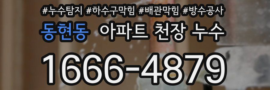 동현동 아파트 천장 누수