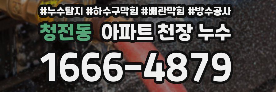 청전동 아파트 천장 누수