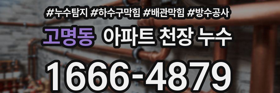 고명동 아파트 천장 누수