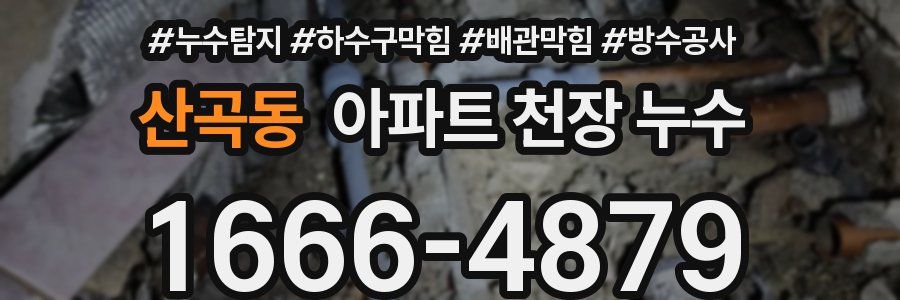 산곡동 아파트 천장 누수