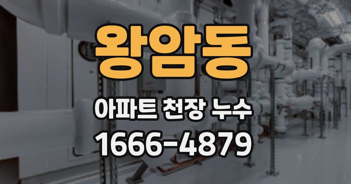왕암동 아파트 천장 누수