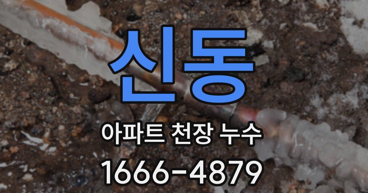 신동 아파트 천장 누수