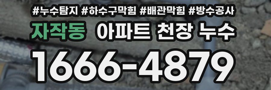 자작동 아파트 천장 누수