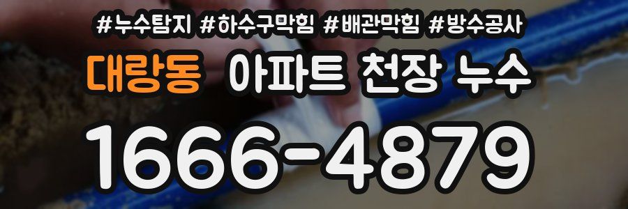 대랑동 아파트 천장 누수