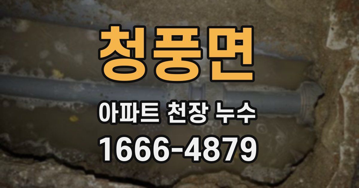 청풍면 아파트 천장 누수