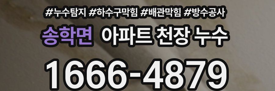 송학면 아파트 천장 누수