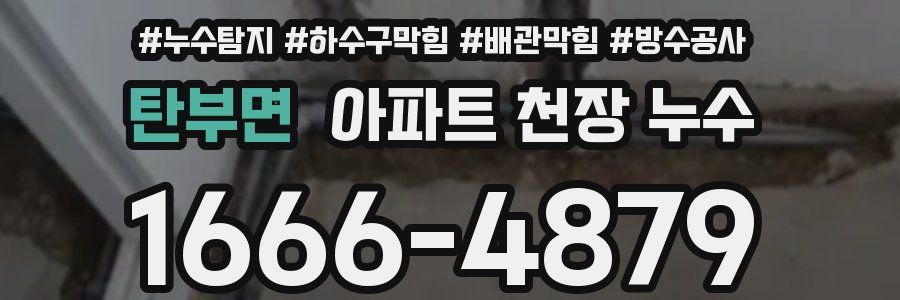 탄부면 아파트 천장 누수