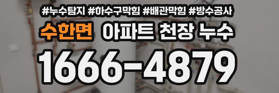 수한면 아파트 천장 누수