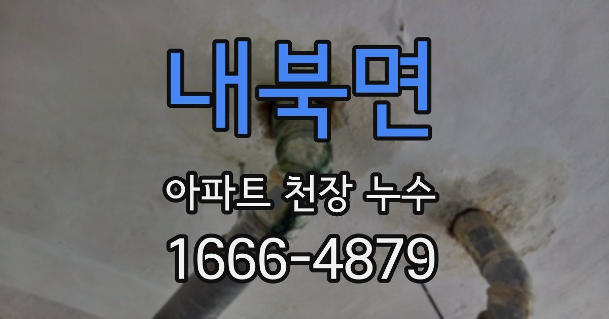 내북면 아파트 천장 누수