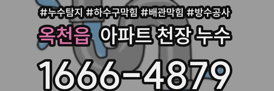 옥천읍 아파트 천장 누수