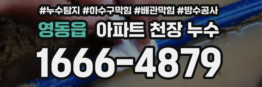 영동읍 아파트 천장 누수