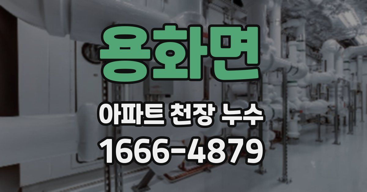용화면 아파트 천장 누수