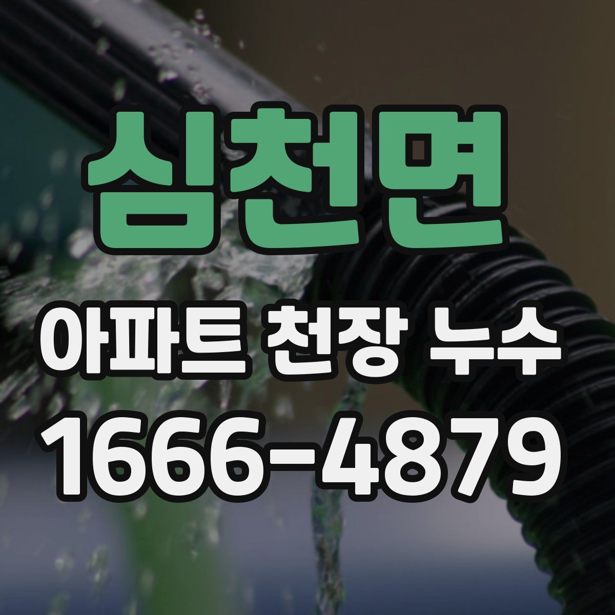 심천면 아파트 천장 누수