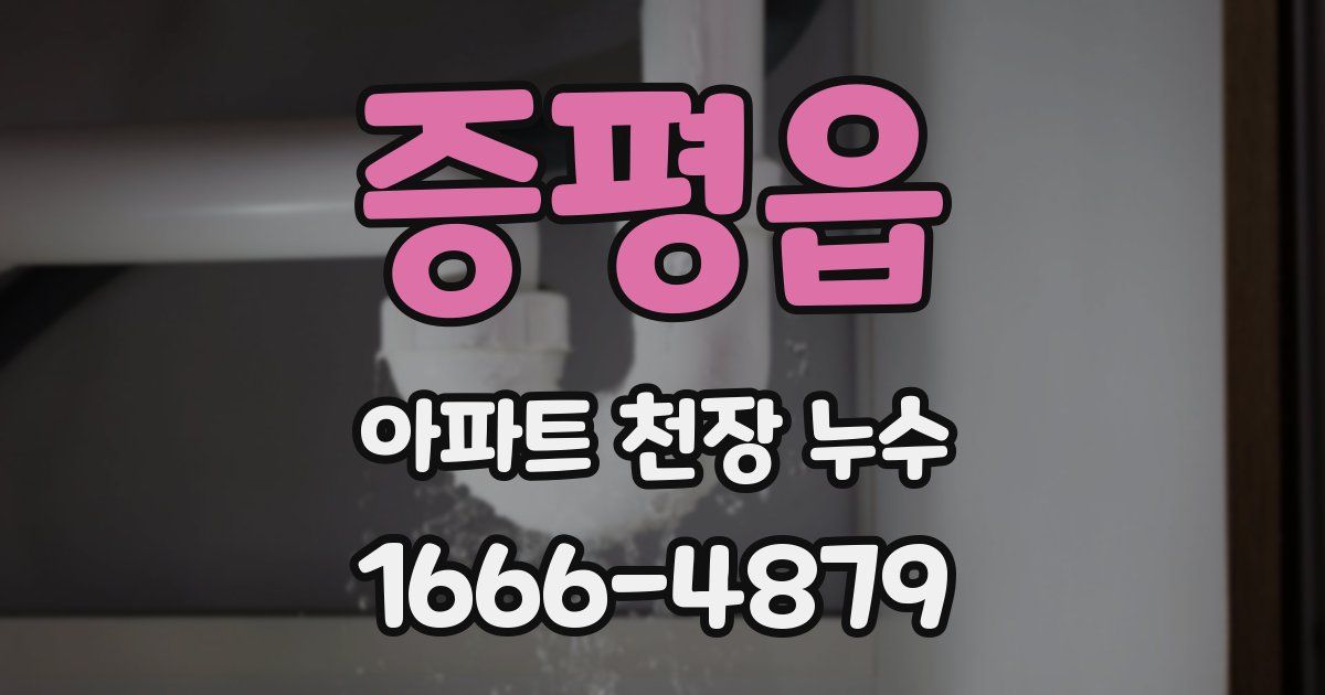 증평읍 아파트 천장 누수