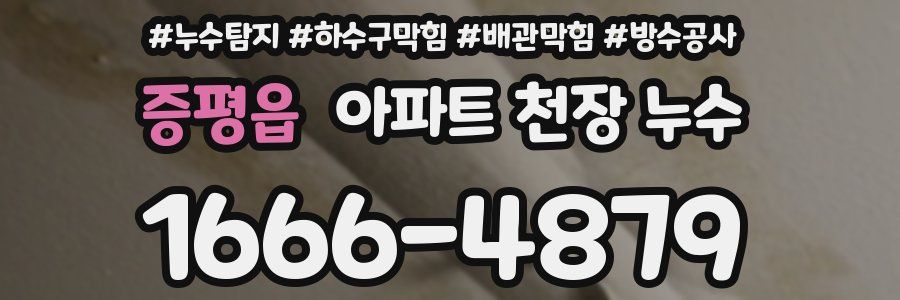 증평읍 아파트 천장 누수