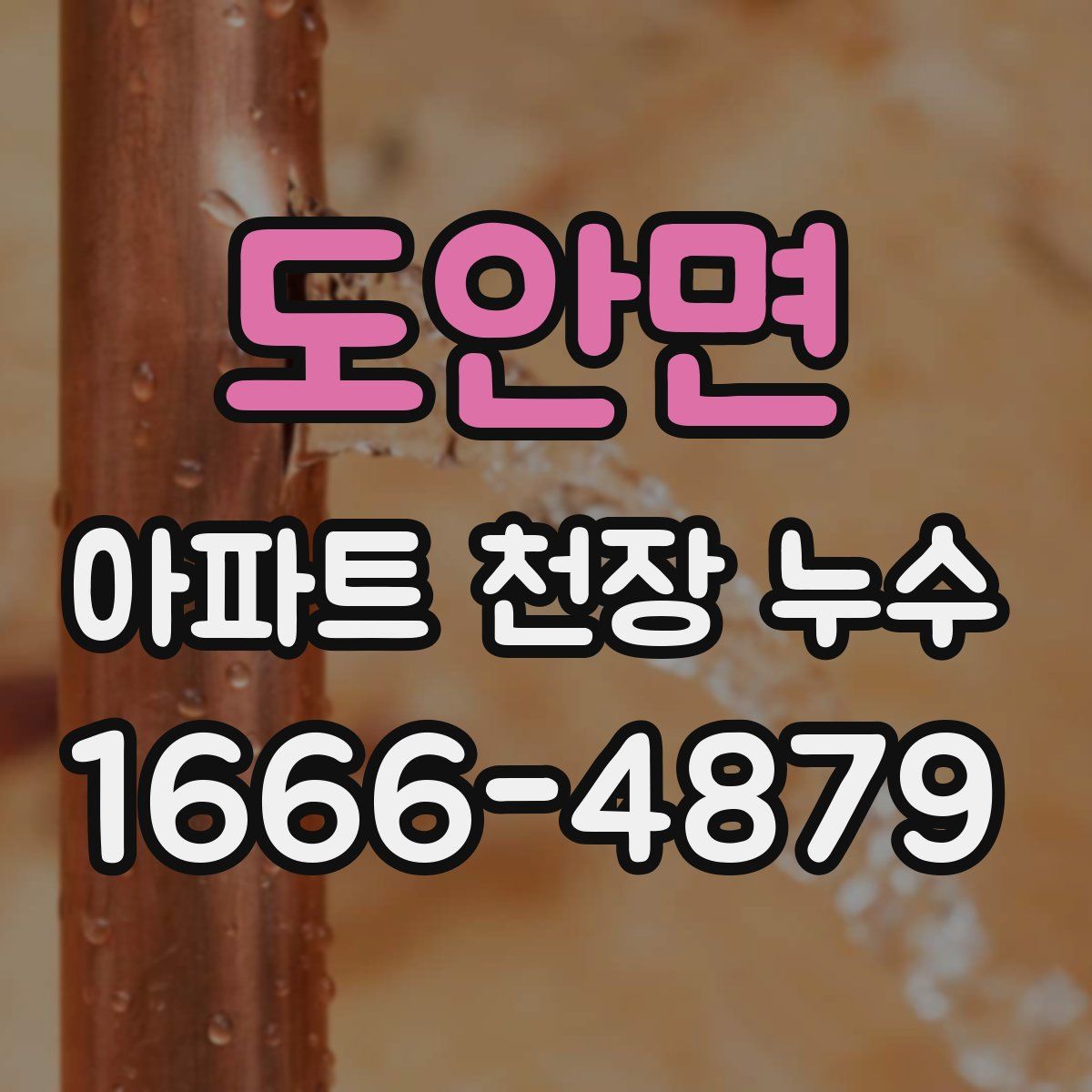 도안면 아파트 천장 누수