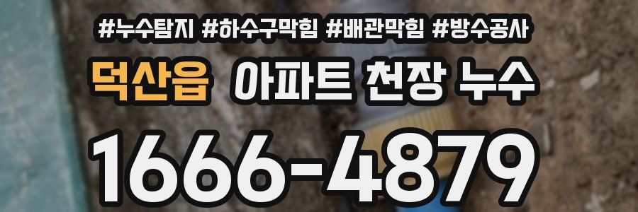 덕산읍 아파트 천장 누수
