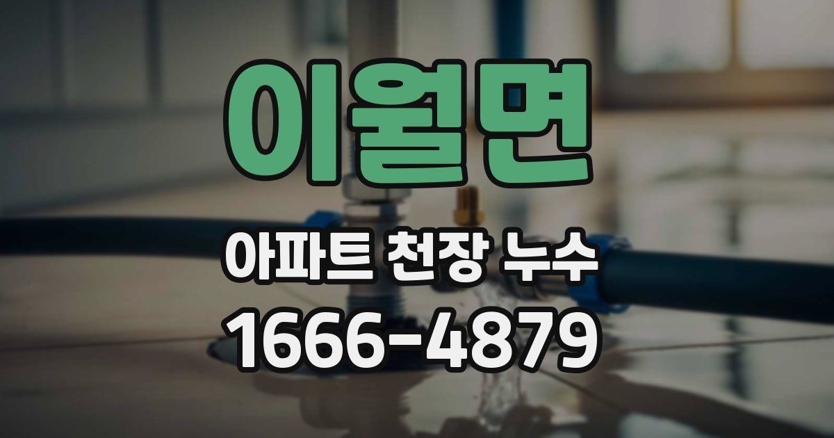 이월면 아파트 천장 누수