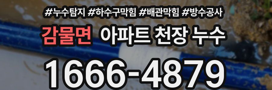 감물면 아파트 천장 누수