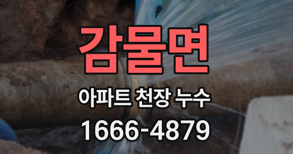 감물면 아파트 천장 누수