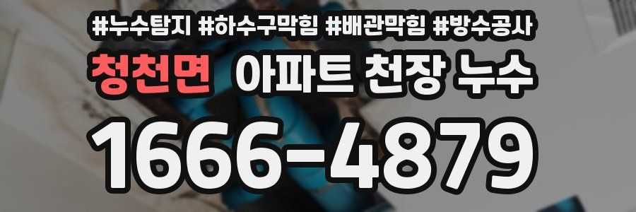 청천면 아파트 천장 누수