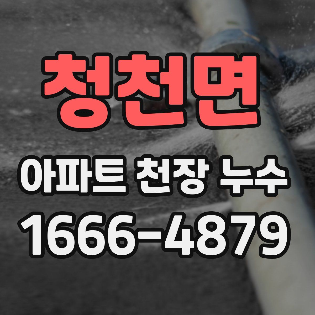 청천면 아파트 천장 누수
