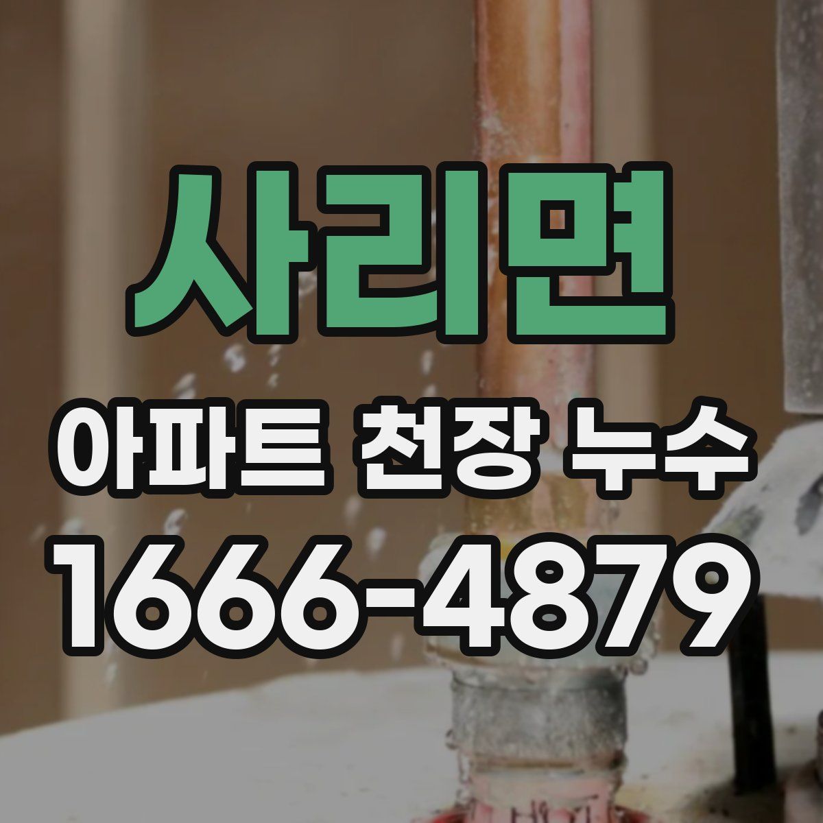 사리면 아파트 천장 누수