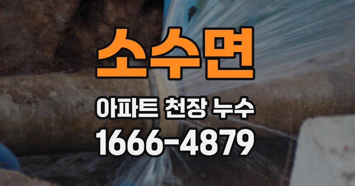 소수면 아파트 천장 누수