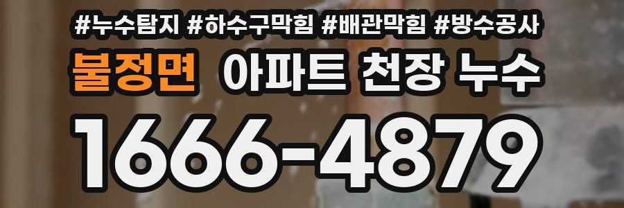 불정면 아파트 천장 누수