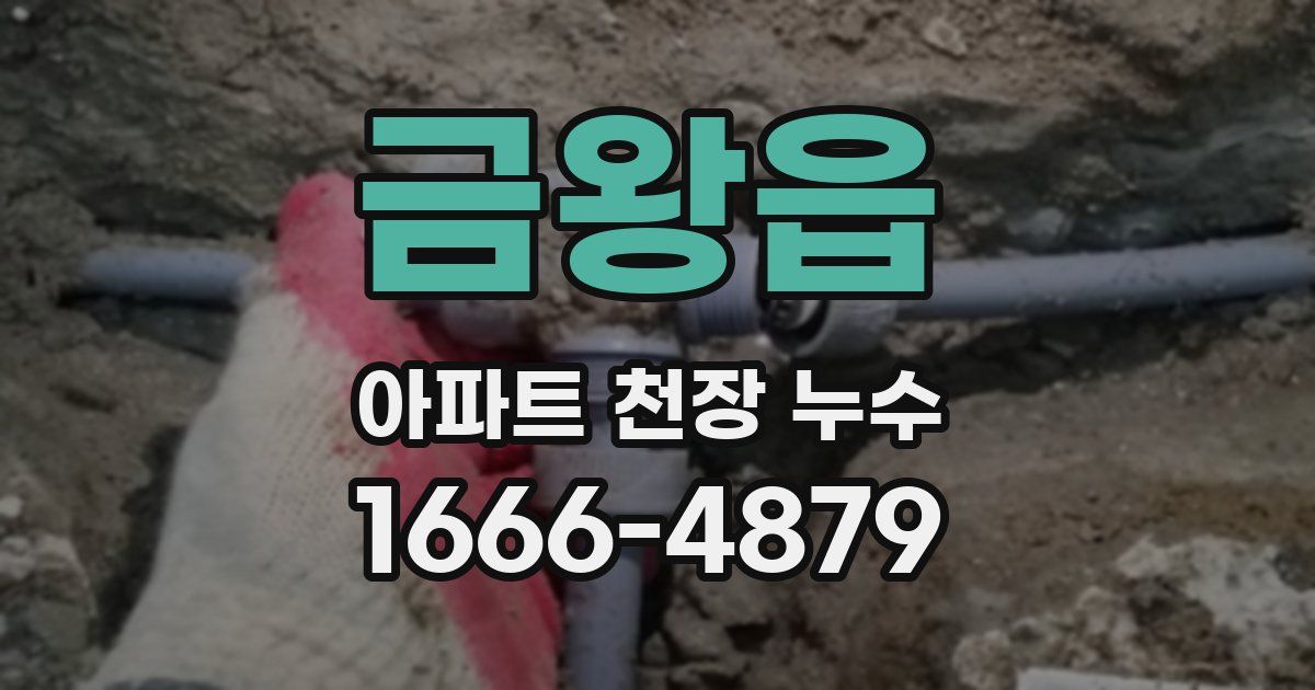 금왕읍 아파트 천장 누수