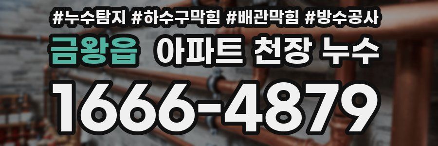 금왕읍 아파트 천장 누수