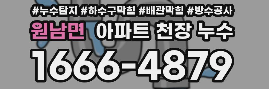 원남면 아파트 천장 누수