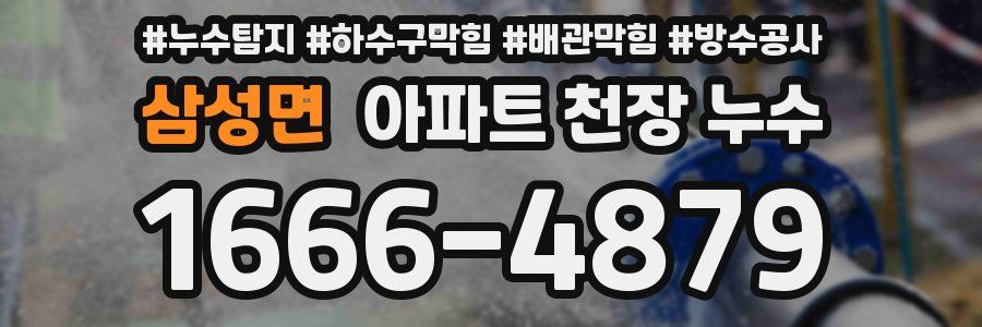 삼성면 아파트 천장 누수
