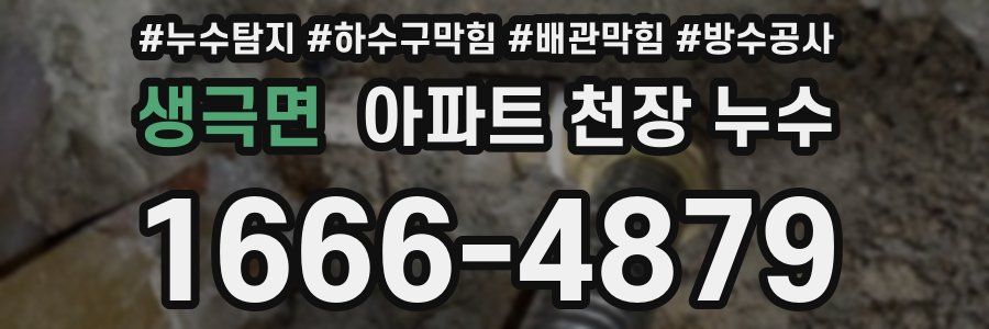 생극면 아파트 천장 누수
