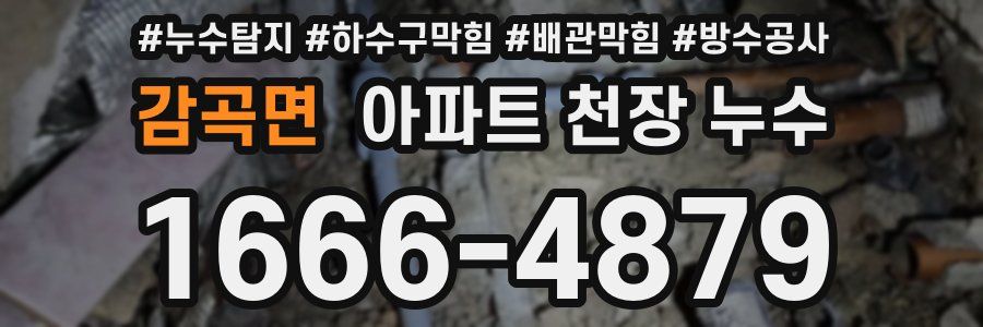 감곡면 아파트 천장 누수