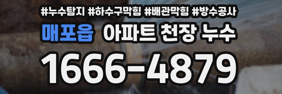 매포읍 아파트 천장 누수