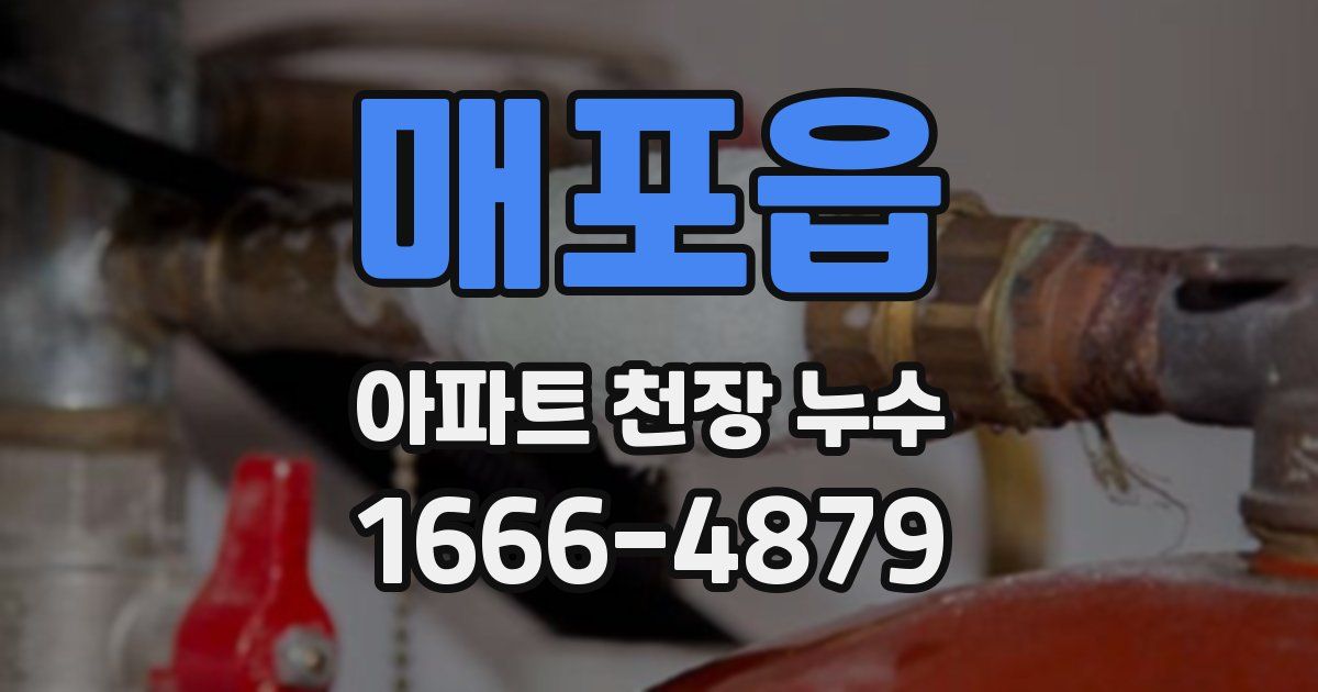 매포읍 아파트 천장 누수