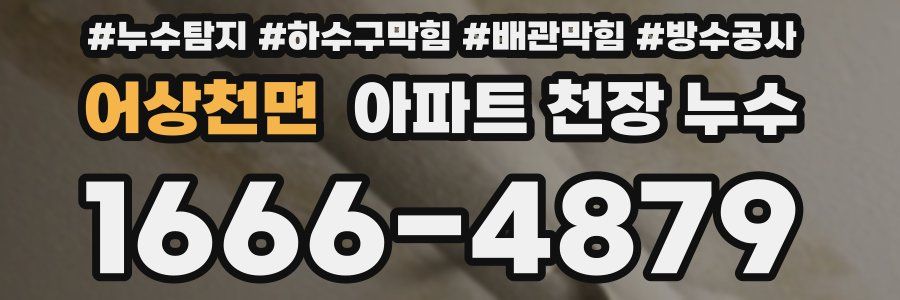 어상천면 아파트 천장 누수