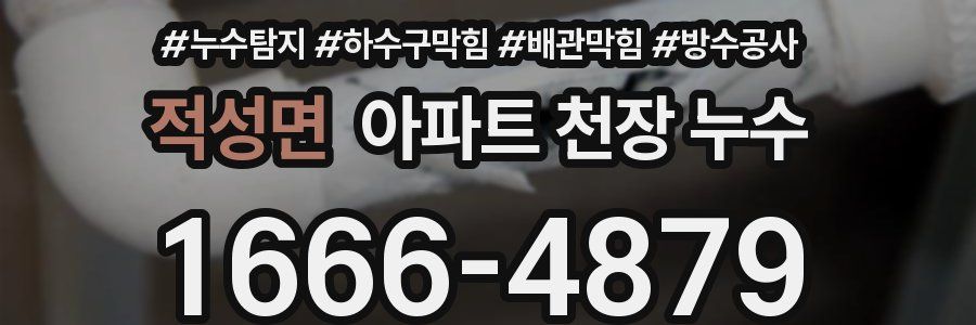 적성면 아파트 천장 누수