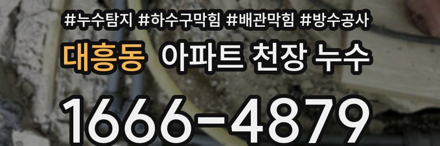 대흥동 아파트 천장 누수