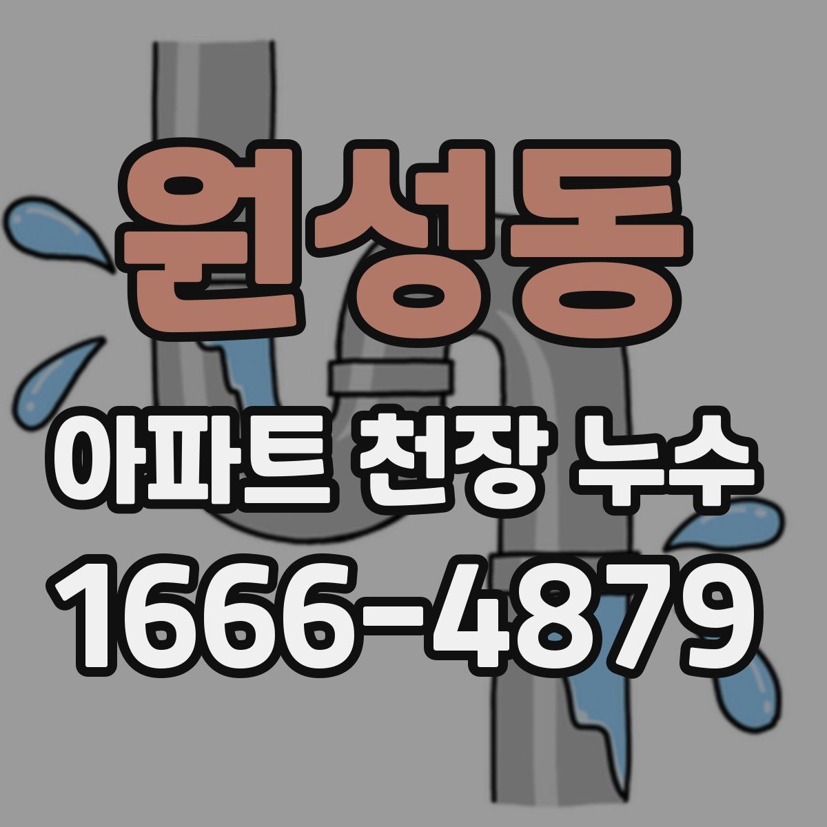 원성동 아파트 천장 누수