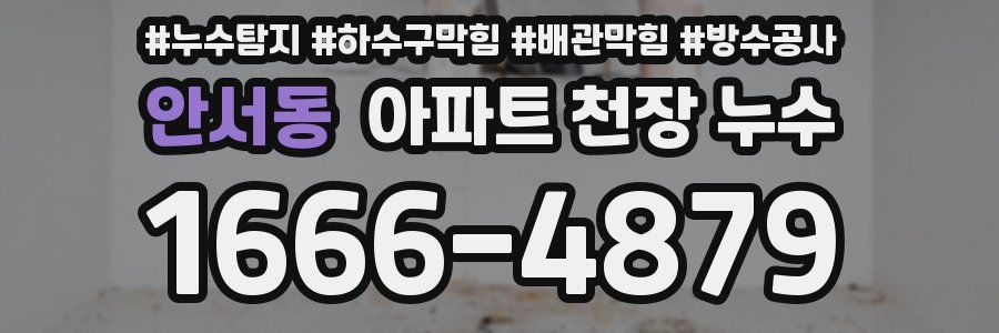 안서동 아파트 천장 누수