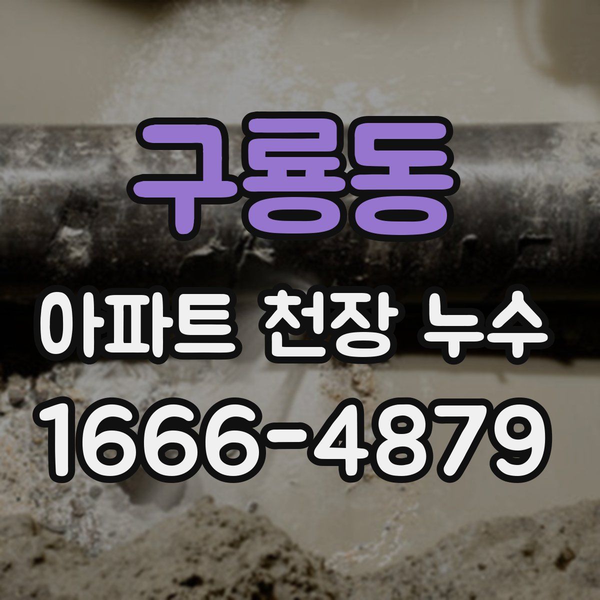 구룡동 아파트 천장 누수