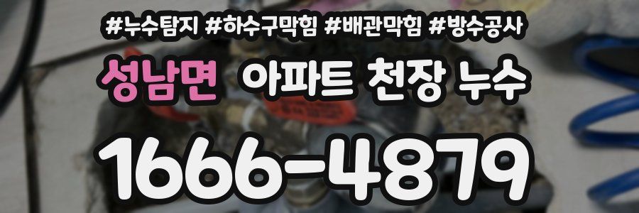 성남면 아파트 천장 누수